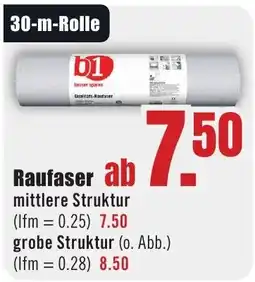 B1 Discount Baumarkt b1 Raufaser Angebot