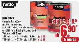 B1 Discount Baumarkt netto Buntlack Angebot