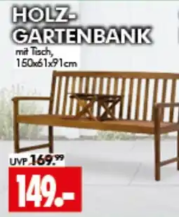 Wreesmann HOLZ-GARTENBANK mit Tisch Angebot