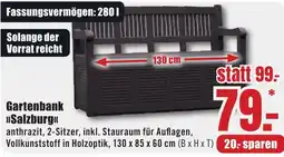 B1 Discount Baumarkt Gartenbank »Salzburg« Angebot