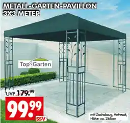 Wreesmann METALL-GARTEN-PAVILLON 3X3 METER Angebot