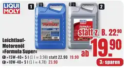 B1 Discount Baumarkt Liqui Moly Leichtlauf-Motorenöl »Formula Super« Angebot