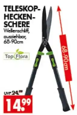 Wreesmann TELESKOP-HECKENSCHERE Wellenschliff, ausziehbar, 68-90cm Angebot