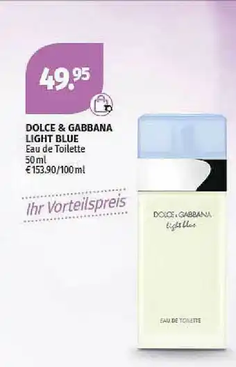 Müller Dolce & Gabbana Light Blue Eau De Toilette Angebot