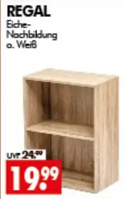 Wreesmann REGAL Eiche-Nachbildung a. Weiß Angebot