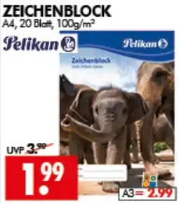 Wreesmann Zeichenblock Pelikan Angebot