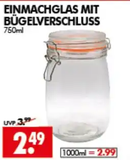Wreesmann Einmachglas mit Bügelverschluss Angebot