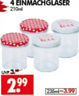 Wreesmann 4 EINMACHGLASER Angebot