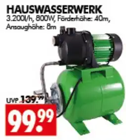 Wreesmann HAUSWASSERWERK Angebot