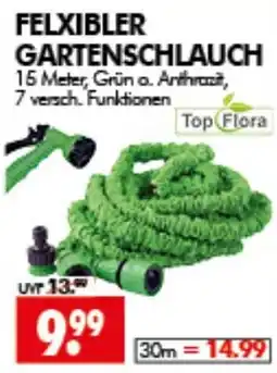 Wreesmann FELXIBLER GARTENSCHLAUCH Top Flora Angebot