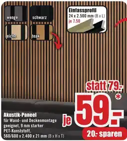 B1 Discount Baumarkt Akustik-Paneel Angebot