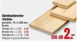 B1 Discount Baumarkt Glattkantbretter »Fichte« Angebot