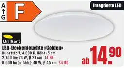 B1 Discount Baumarkt Brilliant LED-Deckenleuchte »Colden« Angebot