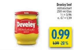 diska Develey Mittelscharfer Senf Angebot