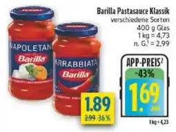 diska Barilla Pastasauce Klassik Angebot