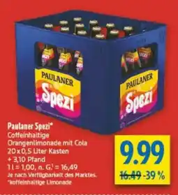 diska Paulaner Spezi Angebot