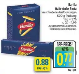 diska Barilla italienische Pasta Angebot