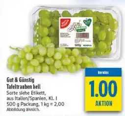 diska Gut & Günstig Tafeltrauben hell Angebot