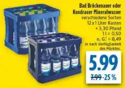 diska Bad Brückenauer oder Kondrauer Mineralwasser Angebot