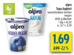 diska alpro Soya-Joghurt vegan Angebot
