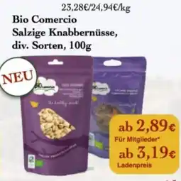 LPG Biomarkt Bio Comercio Salzige Knabbernüsse Angebot