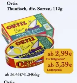 LPG Biomarkt Ortiz Thunfisch Angebot