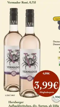 LPG Biomarkt Vermador Rosé Angebot