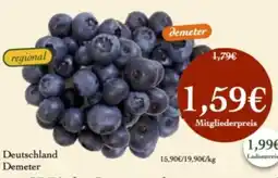 LPG Biomarkt Blauer Heidelbeeren Demeter Angebot