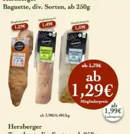 LPG Biomarkt Herzberger Baguette Angebot