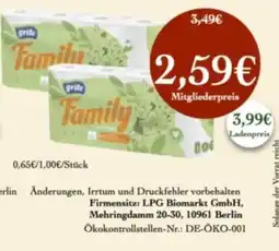 LPG Biomarkt grite Family Angebot