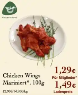 LPG Biomarkt Chicken Wings Mariniert* Angebot