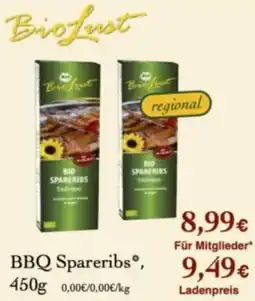 LPG Biomarkt BioLust BBQ Spareribs Angebot