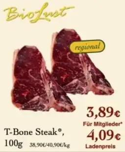 LPG Biomarkt BioLust T-Bone Steak* Angebot