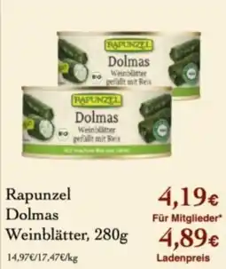 LPG Biomarkt Rapunzel Dolmas Weinblätter Angebot