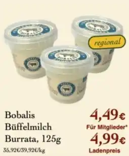 LPG Biomarkt Bobalis Büffelmilch Burrata Angebot