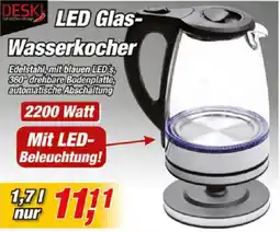 Posten Börse LED Glas-Wasserkocher Angebot
