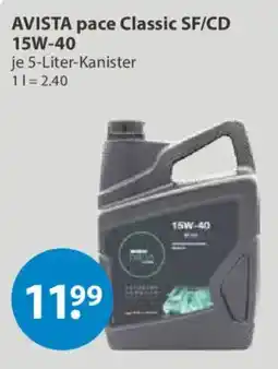 V Markt AVISTA pace Classic SF/CD 15W-40 Angebot