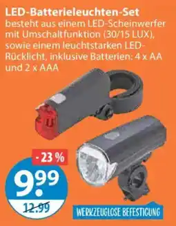 V Markt LED-Batterieleuchten-Set Angebot