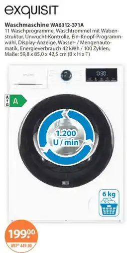 V Markt exquisit Waschmaschine WA6312-371A Angebot