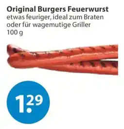 V Markt Original Burgers Feuerwurst Angebot