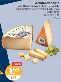 V Markt Weinländer Käse Angebot