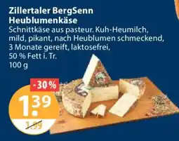 V Markt Zillertaler BergSenn Heublumenkäse Angebot