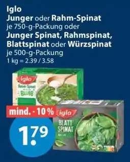 V Markt Iglo Blattspinat Angebot