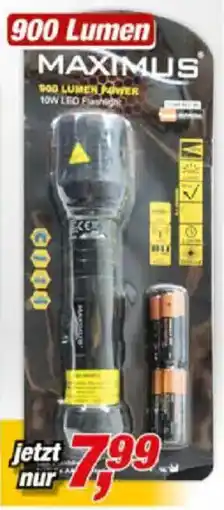 Posten Börse MAXIMUS 900 Lumen Power 10W LED Flashlight Angebot