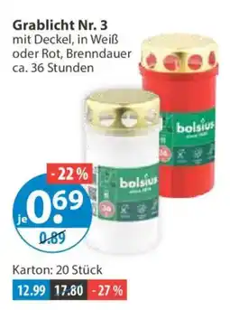 V Markt Grablicht Nr. 3 bolsius Angebot