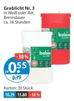V Markt Grablicht Nr. 3 bolsius Angebot
