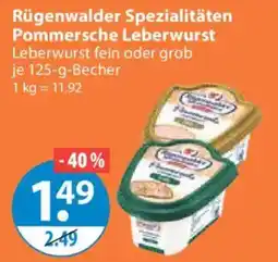 V Markt Rügenwalder Spezialitäten Pommersche Leberwurst Angebot
