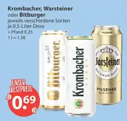 V Markt Krombacher, Warsteiner oder Bitburger Angebot