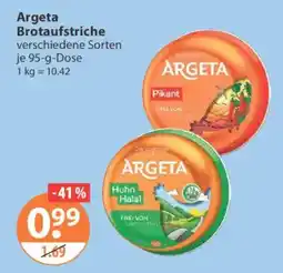 V Markt Argeta Brotaufstriche Angebot