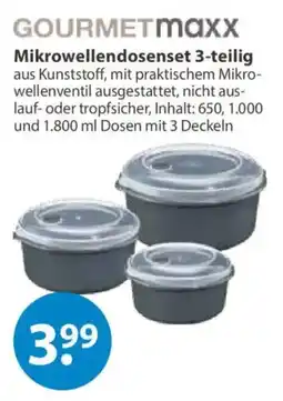 V Markt GOURMETmaxx Mikrowellendosenset 3-teilig Angebot